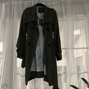 Outback Red Olive Trench Coat